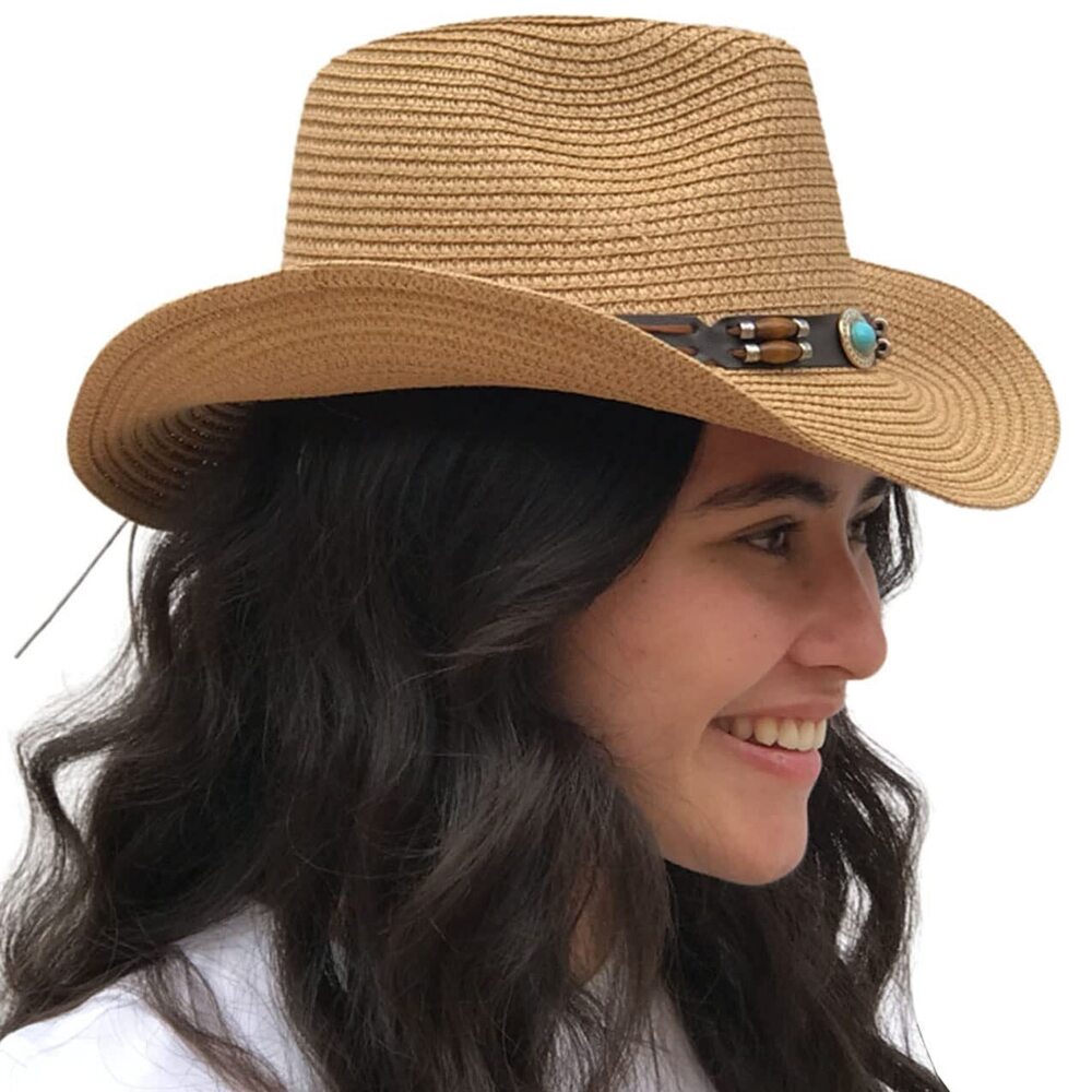 7468 Straw Cowboy Hat Cowgirl Hats Men Women Sun Hat Sombreros Vagueros